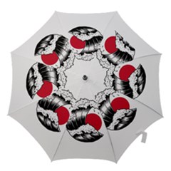 Japanese Sun & Wave Hook Handle Umbrellas (small) by Cendanart