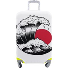 Japanese Sun & Wave Luggage Cover (large) by Cendanart