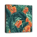 Green Tropical Leaves Mini Canvas 6  x 6  (Stretched) View1