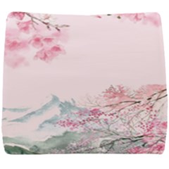 Pink Chinese Style Cherry Blossom Seat Cushion by Cendanart