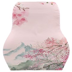 Pink Chinese Style Cherry Blossom Car Seat Back Cushion  by Cendanart