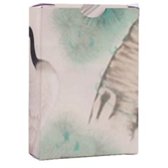 Japanese Crane Painting Of Bird Playing Cards Single Design (rectangle) With Custom Box by Cendanart