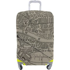 Vintage London Map Luggage Cover (large) by Cendanart