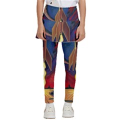 Rocket Painting Kids  Skirted Pants by Cendanart