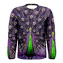 Peacock Bird Color Men s Long Sleeve T-Shirt View1