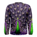 Peacock Bird Color Men s Long Sleeve T-Shirt View2