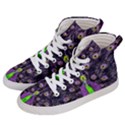 Peacock Bird Color Women s Hi-Top Skate Sneakers View2