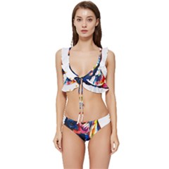 Pngegg (23) Low Cut Ruffle Edge Bikini Set by saad11