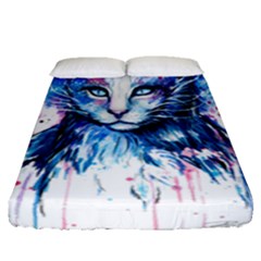 Cat Fitted Sheet (queen Size)