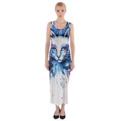 Cat Fitted Maxi Dress