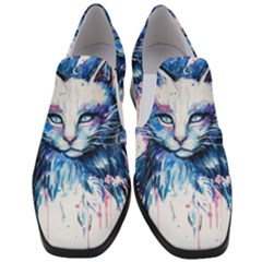 Cat Women Slip On Heel Loafers by saad11