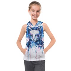 Cat Kids  Sleeveless Hoodie by saad11