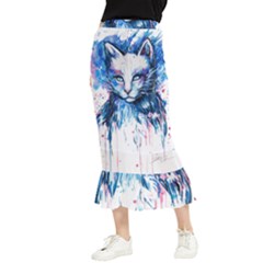 Cat Maxi Fishtail Chiffon Skirt by saad11