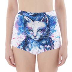 Cat High-waisted Bikini Bottoms by saad11