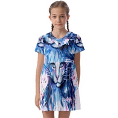 Cat Kids  Asymmetric Collar Dress by saad11