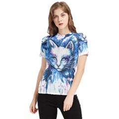 Cat Women s Short Sleeve Rash Guard