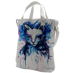 Cat Canvas Messenger Bag by saad11