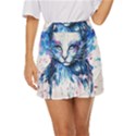 Cat Mini Front Wrap Skirt View1