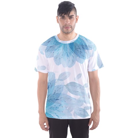 Blue-flower Men s Sport Mesh T-shirt by saad11