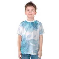 Blue-flower Kids  Cotton T-shirt