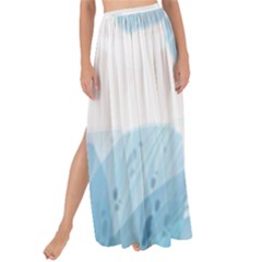 Blue-flower Maxi Chiffon Tie-up Sarong by saad11