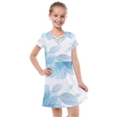 Blue-flower Kids  Cross Web Dress by saad11