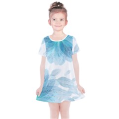 Blue-flower Kids  Simple Cotton Dress by saad11