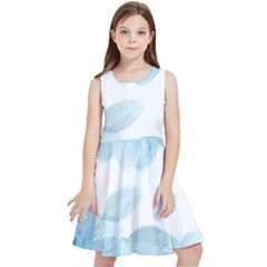 Blue-flower Kids  Skater Dress by saad11