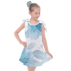 Blue-flower Kids  Tie Up Tunic Dress by saad11