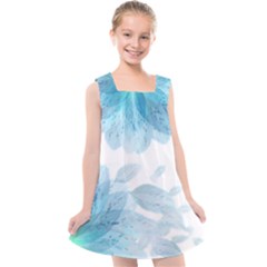 Blue-flower Kids  Cross Back Dress by saad11