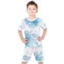 Blue-flower Kids  T-Shirt and Shorts Set View1