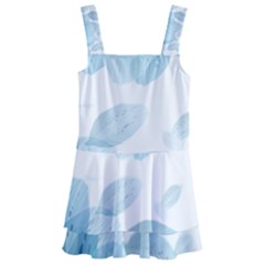 Blue-flower Kids  Layered Skirt Swimsuit by saad11