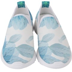 Blue-flower Kids  Slip On Sneakers by saad11