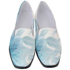 Blue-flower Women s Classic Loafer Heels by saad11