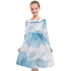 Blue-flower Kids  Midi Sailor Dress by saad11