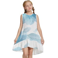 Blue-flower Kids  Frill Swing Dress by saad11