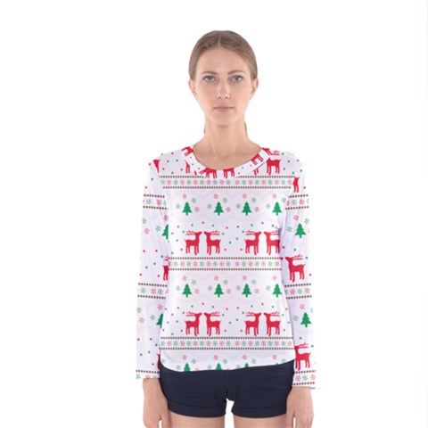 Christmas Women s Long Sleeve T-shirt by saad11