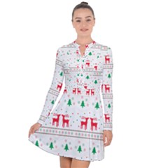 Christmas Long Sleeve Panel Dress