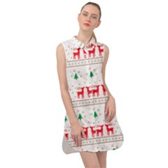 Christmas Sleeveless Shirt Dress by saad11