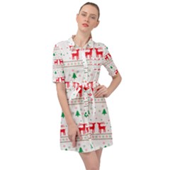 Christmas Belted Shirt Dress by saad11