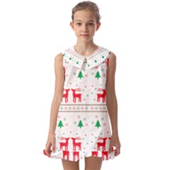 Christmas Kids  Pilgrim Collar Ruffle Hem Dress by saad11