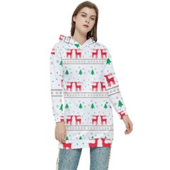 Christmas Women s Long Oversized Pullover Hoodie