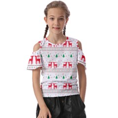 Christmas Kids  Butterfly Cutout T-shirt by saad11