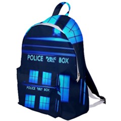 Blue Tardis Doctor Who Police Call Box The Plain Backpack by Cendanart