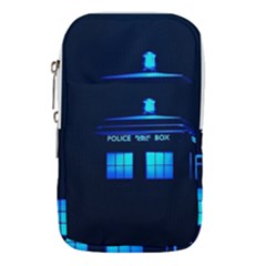 Blue Tardis Doctor Who Police Call Box Waist Pouch (large) by Cendanart