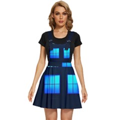 Blue Tardis Doctor Who Police Call Box Apron Dress by Cendanart