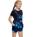 Blue Tardis Doctor Who Police Call Box Kids  Short Overalls View3