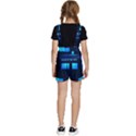 Blue Tardis Doctor Who Police Call Box Kids  Short Overalls View4