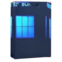 Blue Tardis Doctor Who Police Call Box Playing Cards Single Design (rectangle) With Custom Box by Cendanart