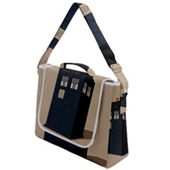 Tardis Doctor Who Minimal Minimalism Box Up Messenger Bag by Cendanart